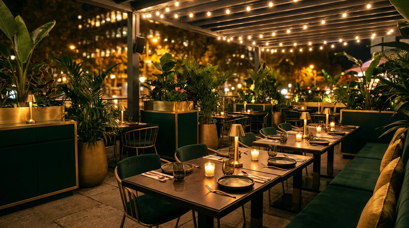 Ambiente do Restaurante Chácara do Aruã